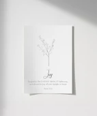 Çerçevesiz Poster Joy Temalı İnanç ve Motivasyon - 1