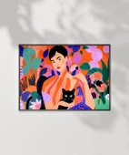 Çerçevesiz Poster Siyah Kedinin Sırrı thumbnail 6