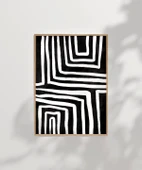 Çerçevesiz Poster Geometrik Soyut Sanat thumbnail 6