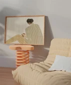 Çerçevesiz Poster Çizgilerle Sessizlik thumbnail 5