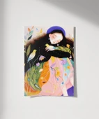 Çerçevesiz Poster Kuşlarla Bahar Hissi thumbnail 1