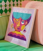 Çerçevesiz Poster Cesur Taç thumbnail 5