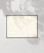 Çerçevesiz Poster Soyut Labirent Desenli thumbnail 6