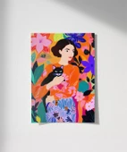 Çerçevesiz Poster Siyah Kedinin Bahçesi thumbnail 1