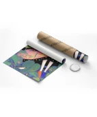 Çerçevesiz Poster Bitkiler ve Kuşlarla Süslenmiş thumbnail 8