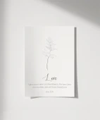 Çerçevesiz Poster El Çizimi Çiçek Motifli thumbnail 1