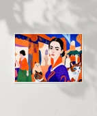 Çerçevesiz Poster Kedilerle Şehir Hikayesi thumbnail 2