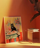 Çerçevesiz Poster Çiçekler ve Zarif Misafir thumbnail 3