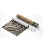 Çerçevesiz Poster Ağaç Kabuğu Halkası Desenli Minimalist thumbnail 8