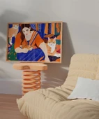 Çerçevesiz Poster Kedi Sevginin Sıcaklığı thumbnail 5