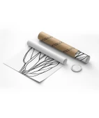 Çerçevesiz Poster Soyut Bitki Formları Grafik Sanat thumbnail 3