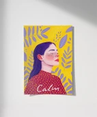 Çerçevesiz Poster Sarı Zeminli Meditasyon thumbnail 1