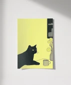 Çerçevesiz Poster Kitaplıkta Sakinlik thumbnail 1