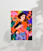 Çerçevesiz Poster Siyah Kedinin Bahçesi thumbnail 2