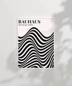 Çerçevesiz Poster Retro Bauhaus Tasarımı Grafik thumbnail 3