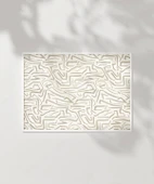 Çerçevesiz Poster Organik Çizgiler Duvar thumbnail 2