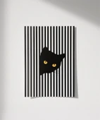 Çerçevesiz Poster Siyah Kedinin Gizemi thumbnail 1