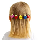 Çilekli Kız Bebek Toka 6 Adet thumbnail 4