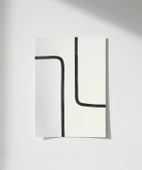 Çerçevesiz Poster Modern Minimalist Siyah-Beyaz thumbnail 1