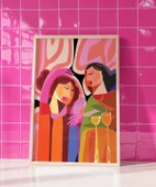 Çerçevesiz Poster Bağların Renkli Yüzü thumbnail 5