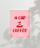 Çerçevesiz Poster Kahve Aşkı Dekorasyonu thumbnail 2