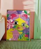 Çerçevesiz Poster Renklerin Tatlı Bahçesi thumbnail 4