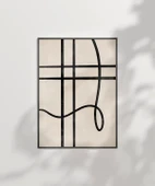 Çerçevesiz Poster Soyut Geometrik Hatlar Minimalist thumbnail 6