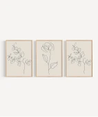 Çerçevesiz Poster Organik Minimalizm 3'lü thumbnail 6
