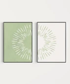 Çerçevesiz Poster Doğa Esintili 2'li thumbnail 7