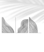 Çerçevesiz Poster Doğal Akış Soyut Sanatı 3'lü thumbnail 1