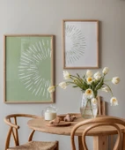 Çerçevesiz Poster Doğa Esintili 2'li thumbnail 4