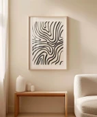 Çerçevesiz Poster Organik Hatlı Soyut thumbnail 4