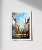 Çerçevesiz Poster Birmingham'ın Sakin Sokakları thumbnail 1