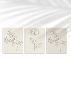 Çerçevesiz Poster Organik Minimalizm 3'lü thumbnail 1