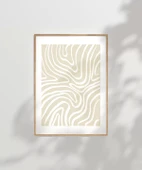 Çerçevesiz Poster Organik Formlar thumbnail 6