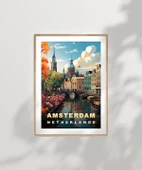 Çerçevesiz Poster Hollanda’nın Renkli Kanalları thumbnail 7