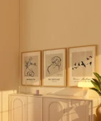 Çerçevesiz Poster Bohème ve Simplicity Dekoratif 3'lü - 3