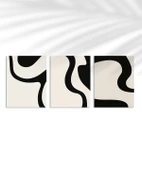 Çerçevesiz Poster Organik Akış Soyut 3'lü thumbnail 1