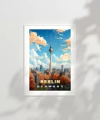 Çerçevesiz Poster Sonbaharda Berlin Gökyüzü thumbnail 2