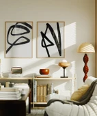 Çerçevesiz Poster Dinamizm Temalı Monokrom 2'li thumbnail 5