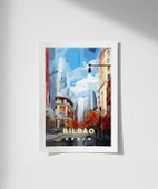 Çerçevesiz Poster Modern Sanatın Şehri Bilbao thumbnail 1