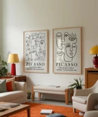 Çerçevesiz Poster Picasso İlhamlı 2'li thumbnail 3