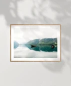 Çerçevesiz Poster Sakin Göl Manzarası thumbnail 7