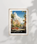 Çerçevesiz Poster Şehir ve Deniz Uyumu – Barcelo thumbnail 6