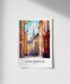 Çerçevesiz Poster Gamla Stan'ın Zarif Sokakları thumbnail 1