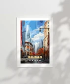 Çerçevesiz Poster Modern Sanatın Şehri Bilbao thumbnail 2