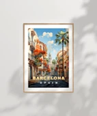 Çerçevesiz Poster Barcelona’nın Zarif Sokakları thumbnail 6