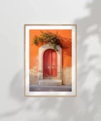 Çerçevesiz Poster Akdeniz Kırmızı Kapı thumbnail 7