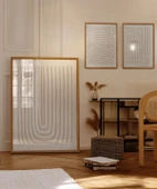 Çerçevesiz Poster Organik Akış ve Desen Sanatı Triptik 3'lü thumbnail 3