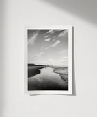Çerçevesiz Poster Monokrom Dinginlik thumbnail 1
